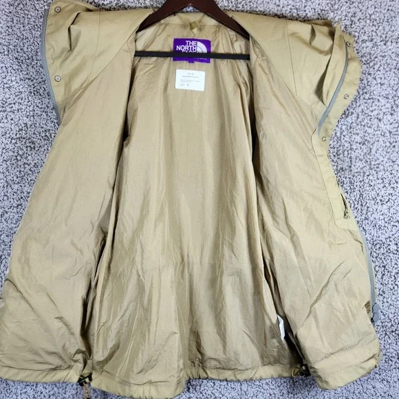 The North Face Purple Label Rare Field Jacket Mens L Beige Hooded USA Seller - Picture 7 of 9